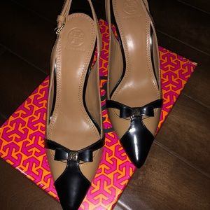 NIB❗️Tori Burch Samara Patent Calf Heels
